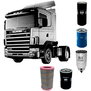 KIT TROCA DE FILTRO REVISÃO GERAL COM TODOS OS FILTROS PARA CAMINHÃO SCANIA TR 114/124