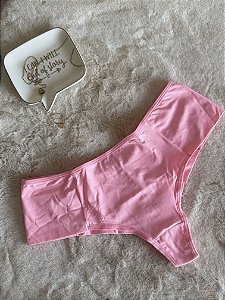 Calcinha fio duplo rosa M