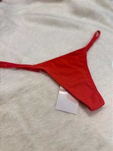 Calcinha string em microfibra vermelho tam P