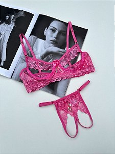 Conjunto Fogo - Sutiã sem bojo e com aro