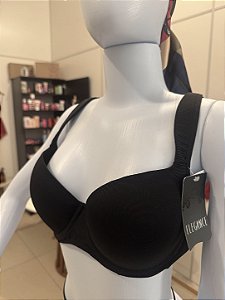 Sutiã bojo liso com alças reforçadas