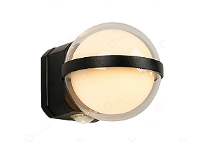 Arandela de Parede Globo De Led Luz Amarela