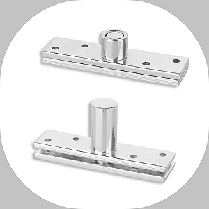 Dobradiça Para Porta Pivotante Haga Cromada  150kg