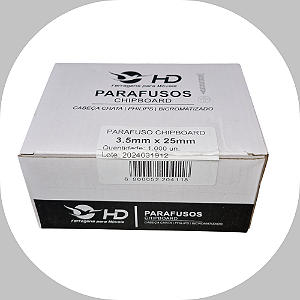 Parafuso Phillips HD Ferragens 3,5x25 Caixa c/1000 unidades