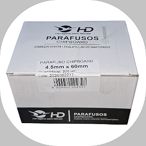 Parafuso Phillips HD Ferragens 4.5x60 Caixa c/300 unidades