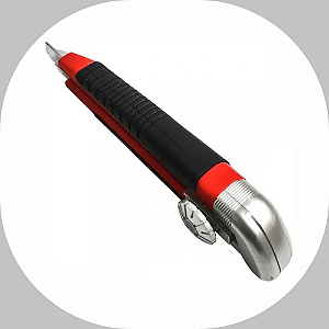 Estilete Retrátil 18mm com Ponta de Metal - MTX-789149