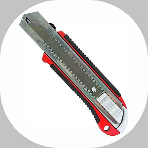 Estilete Profissional Retrátil 25mm Metálico - MTX-789599