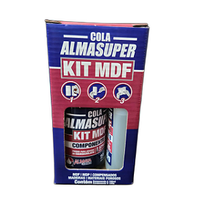 Kit Cola para MDF Almasuper – Adesivo Instantâneo 100g + Ativador 190ml