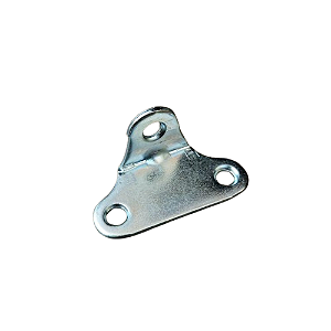 Kit Cantoneira Zincada 3 Furos 21x21mm – Reforço para Móveis