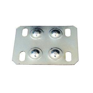 Kit 10 Chapas Placa de Junção 35x46mm Reta 4 Furos + Parafusos