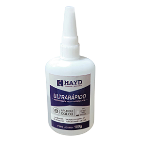 Adesivo Instantâneo Média Viscosidade 80g HAYD – Uso Profissional