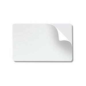 PVC Card Adesivado em Branco de 0,30mm Premium (Cento)
