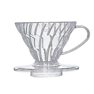 Porta Filtro para Café HARIO V60 Transparente - Tamanho 1 – VD-01T