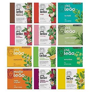 Combo Chá Leão Ervas com Frutas e Flores - 150 Sachês embalados individualmente