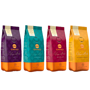 Café em Grãos Orfeu Varietais Japy, Arara, Acauã e Bourbon Amarelo - Combo 4 x 250g
