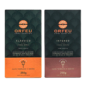 Café Torrado e Moído Orfeu Clássico e Intenso - Combo 2 x 250g