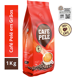 Café Em Grãos Pelé Espresso 1kg - 100% Café Superior Puro