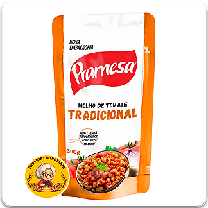 MOLHO DE TOMATE PRAMESA SACHÊ 300GR REFOGADO TRADICIONAL