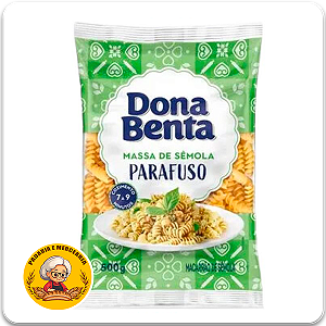 MACARRÃO PARAFUSO SEMOLA DONA BENTA 500G