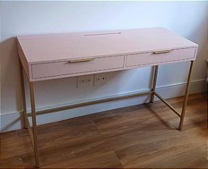 Mesa em mdf bancada maquiagem estudo quarto