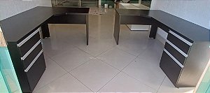 Mesa de escritório móvel em mdf