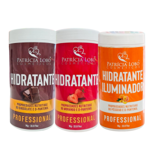 Patricia Lobo Hidratante Pêssego/Morango/Chocolate 1kg