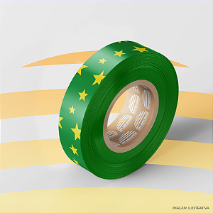 Fita 2M Estrela Verde com Amarelo (Inteira ou Cortada)