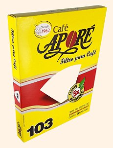 FILTROS APORÉ LAVAVEL REUTILIZAVEL P/ CAFÉ  103 CX 20