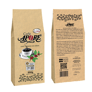 CAFÉ TORRADO EM GRÃO 500g GOURMET