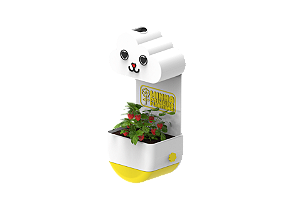 Vaso Chuvinha - Minha Primeira Plantinha Kids Amarelo - Gatinho