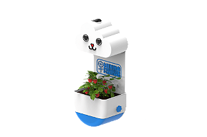 Vaso Chuvinha - Minha Primeira Plantinha Kids Azul - Gatinho