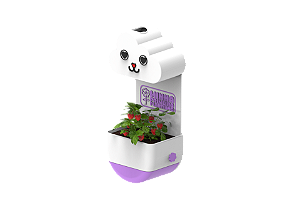 Vaso Chuvinha - Minha Primeira Plantinha Kids Lilás - Gatinho