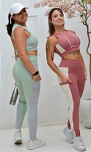 Conjunto legging Active poliamida com bolso