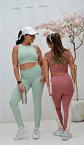 Conjunto legging Active poliamida com bolso