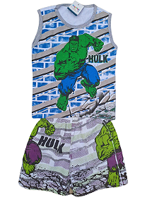 Conjunto infantil do Hulk