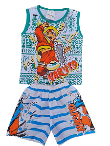 CONUNTO CAMISETA E SHORT DO NARUTO