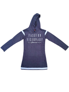 Vestido com Capuz Fashion Visionary