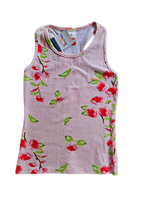 Blusa Regata Infantil Feminina Floral – Marisol