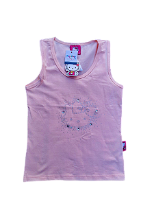 Camiseta Infantil Hello Kitty com Strass