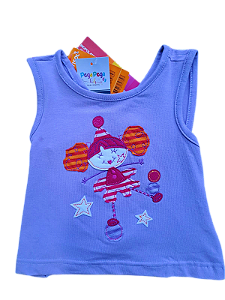 Blusa Infantil Marisol Lilás – Bonequinha Divertida e Cheia de Estilo!