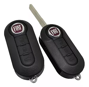 Carcaça Chave 3 Botões Com Lâmina Uno Punto Idea Palio Siena
