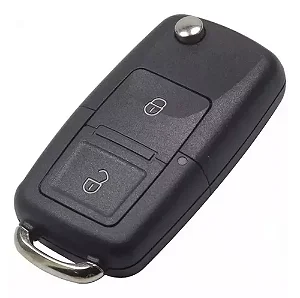 Chave Carcaça Oca Vw Golf/saveiro G5 2 Botões Volkswagem
