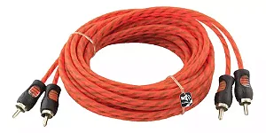 Cabo Rca Tripla Blindagem 5 Metros Kx3 Flexível Injetado 5mm