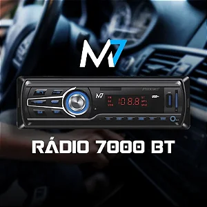 Rádio MP3 Player Bluetooth USB FM SD AUX 7000BT M7