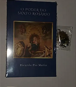 O PODER DO SANTO ROSÁRIO MAIS MEDALHA DE SÃO DOMINGOS COM RELÍQUIA EX LINTEIS (BRINDE) E FRETE GRÁTIS