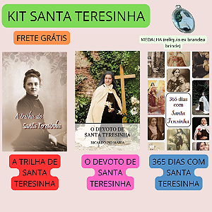 SUPER KIT SANTA TERESINHA  / 3 livros + medalha com relíquia(brinde)