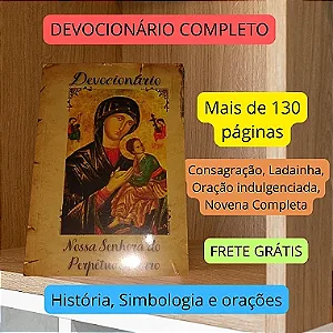 DEVOCIONÁRIO COMPLETO NOSSA SENHORA DO PERPÉTUO SOCORRO com frete grátis