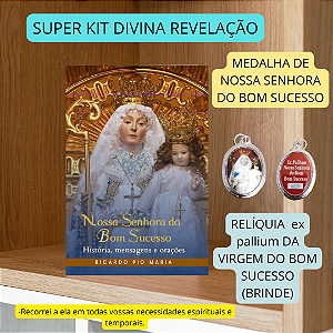 KIT NOSSA SENHORA DO BOM SUCESSO - LIVRO + MEDALHA