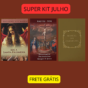 SUPER KIT JULHO - 3 LIVROS PARA DEVOÇÕES DE JULHO - frete grátis