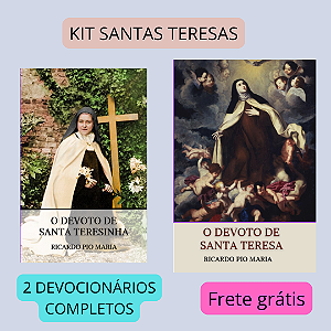 KIT SANTAS TERESAS - DEVOTO DE SANTA TERESA E DEVOTO DE SANTA TERESINHA -com frete grátis. Envio a partir do dia 20/09